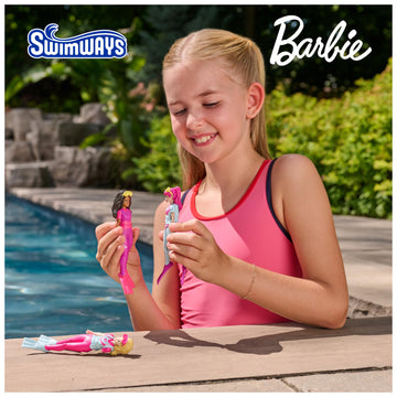 SwimWays Barbie Dive Characters 3-Pack - Kids Pool Toys & Accessories for Ages 5+, Perfect for Pool Parties and Water Fun