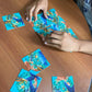 b. dazzle, inc. Scramble Squares Sea Turtles Puzzle - 9 Piece Brain Teaser for Kids & Adults - Cardboard, Model 10164