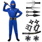 Spooktacular Creations Halloween Ninja Costume  Blue Ninja Outfit Set for Kids  Halloween Costumes with Accessories for Boys Dress Up and Role Play Party (Small  5-7 yrs)