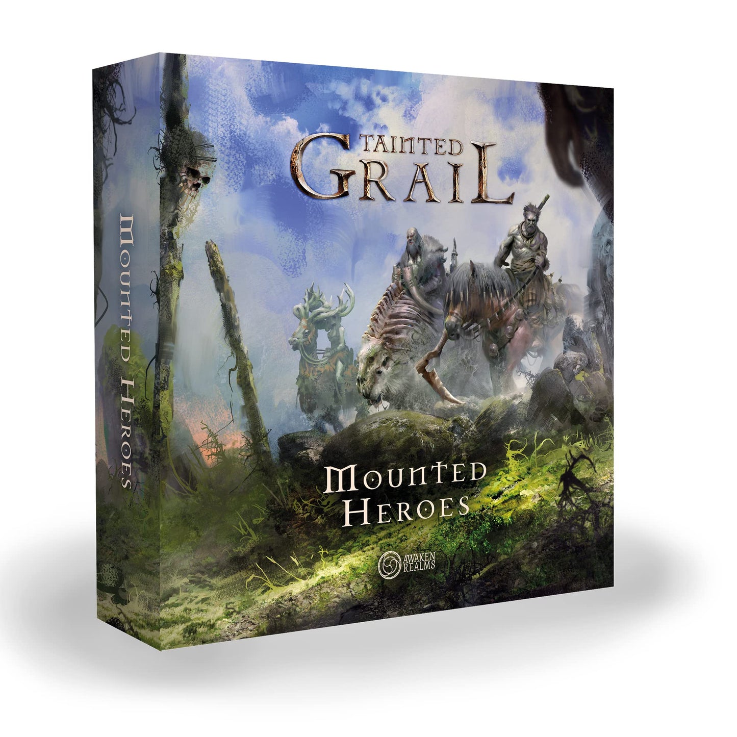 Awaken Realms Tainted Grail Mounted Heroes Miniatures - Detailed Plastic Upgrade, Multicolor, Model AWATGMHK, Ages 14+, 1-4 Players