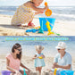 DISHIO Beach Sand Toys for Kids Sand Box Beach Toys with Mesh Bag,Sand Castle Bucket and Shovel,Sand Molds,Waterig Can, Sieve, D