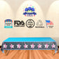Blue Orchards Gymnastics Table Covers (Pack Of 3) - 54'X108' Xl - Gymnastics Birthday Party Supplies, Gymnast Theme Party, Gymnastics Tablecloth, Gymnastics Table Cover, Gymnast Birthday