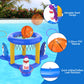 Uniqhia Pool Games Toys Set for Kids, Floating Pool Basketball Hoops & Pool Ring Toss Game, Swimming Pool Toys for Kids Ages 4-8