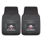 FANMATS 10716 Nebraska Cornhuskers 2-Piece Heavy Duty Vinyl Car Mat Set, Front Row Floor Mats, All Weather Protection, Universal