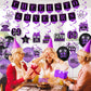 Purple 60Th Birthday Decorations For Women Men Purple Black 60Th Birthday Banner Hanging Swirls 60Th Birthday Balloons Happy 60Th Birthday Cake Topper For Purple Cheer To 60 Years Party Supplies
