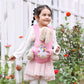 Gagaku Baby Doll Carrier Kids, Toy Baby Carrier For Dolls, Toy Baby Doll Sling, Reborn Baby Doll Carrier With Adjustable Straps, Reborn Baby Doll Accessories - Pink - Embroidered Pattern