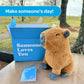 SendAFriend Crouton Capybara Stuffed Animal Care Package, Brown, 10" Polyester, Great Gift for Any Reason