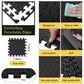 Shihanee Foam Floor Baby Tiles Foam Floor Mats Play Mats Bulk With Borders Interlocking For Kids Baby Playroom Nursery Gym (Blac