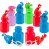 Dinosaur Bubbles Party Favors for Kids - (12-Pack Bulk) Assorted 3-Inch Dino Bubble Bottles with Bubble Wands, Outdoor Summer To