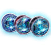 ArtCreativity Light Up Metal Yoyos for Kids, Set of 3, Classic Yo-Yo Toys with Flashing LEDs, Light-Up Birthday Party Favors, Go