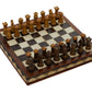Deco 79 Polystone Chess Game Set, 10' X 10' X 3', Brown