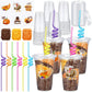 Qinyoung 24 Set Creative Fall Thanksgiving Classroom Gifts for Student Kid Thanksgiving Fall Gift Cups for Candy Treats Snack To