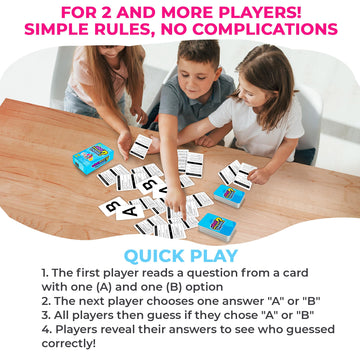 Quokka Board Game For 8-12 Year Olds - Original Edition - Family Card Game For Kids Ages 5-8 - What Would You Choose | Do Kids Rather? | Pick Your Answer | Get To Know You - Fun Game Night For Kids