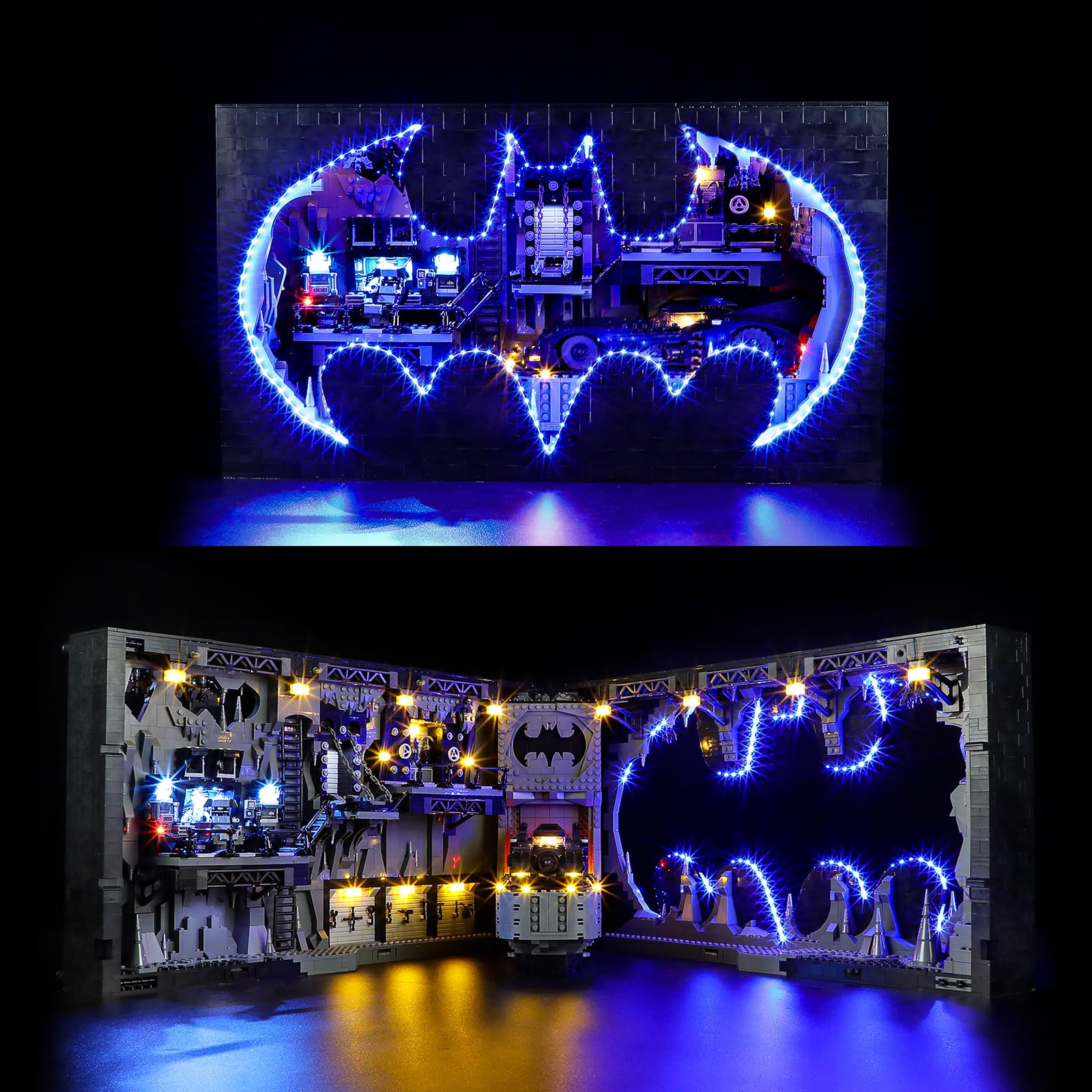 YEABRICKS LED Light for Lego-76252 DC Batcave-Shadow Box Building Blocks Model (Lego Set NOT Included)
