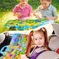 Walenced Puffy Reusable Sticker Book For Toddlers 2-4 Years, 3 Sets Stickers For Kids, Toddler Sticker Book Ages 1-3, 96 Pcs Tod