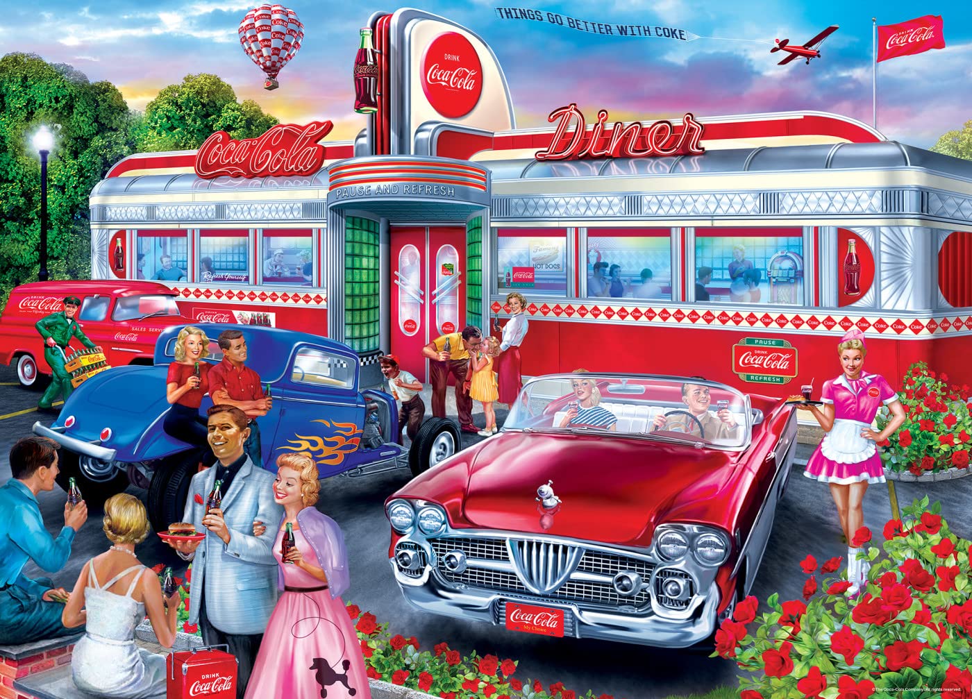 Coca-Cola Diner 1000 Piece Jigsaw Puzzle