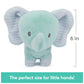 Gund Baby Safari Friends Collection Plush Elephant With Chime, Sensory Toy Stuffed Animal For Babies And Newborns, Teal, 7''