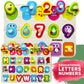Quokka Wooden Puzzles For Toddlers 1-3 - 6Xset Toddler Puzzles Ages 2-4 With Rack - Learning Alphabet - Numbers - Animals Toy Puzzles For Toddlers 3-5 - Wood Games Gift For Boys And Girls