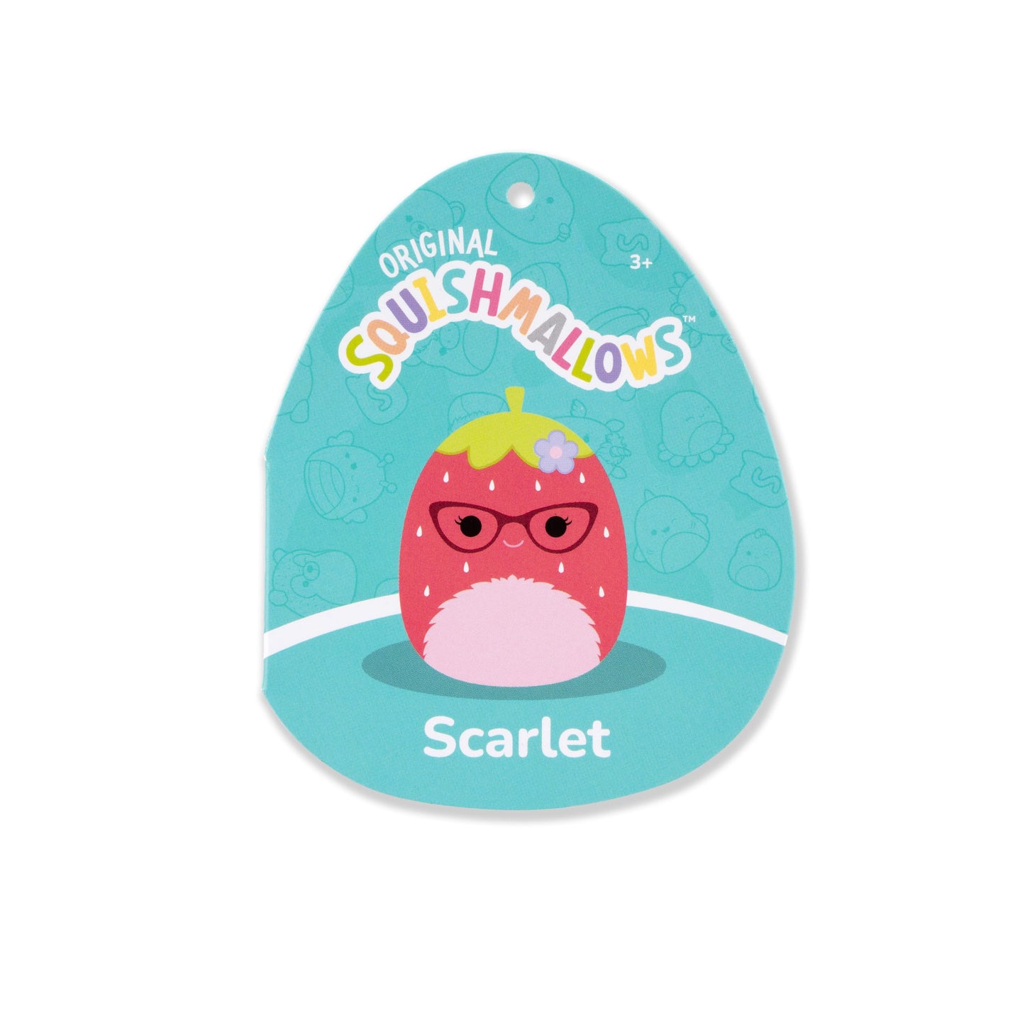 Squishmallows Original 12In Scarlet The Red Strawberry With Glasses And Flower Pin - Official Jazwares Plush (Medium-Sized)
