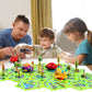 15Pcs Puzzle Racer Kids Car Track Set For Kids, Race Tracks For Toddlers Ages 3-8, Puzzle Track Car Play Set, Educational Puzzle