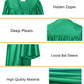 Gradplaza Shiny Choir Robe Kindergarten Preschool Graduation Gown Shiny Graduation Gown For Kids Emerald Green Size 30