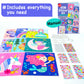 EZCRA Easy Arts and Crafts for Kids - Fun Gem Sticker Kit - 8 Unicorn Princess Themes, 990+ Stickers - Gem Art for Kids - Diamon