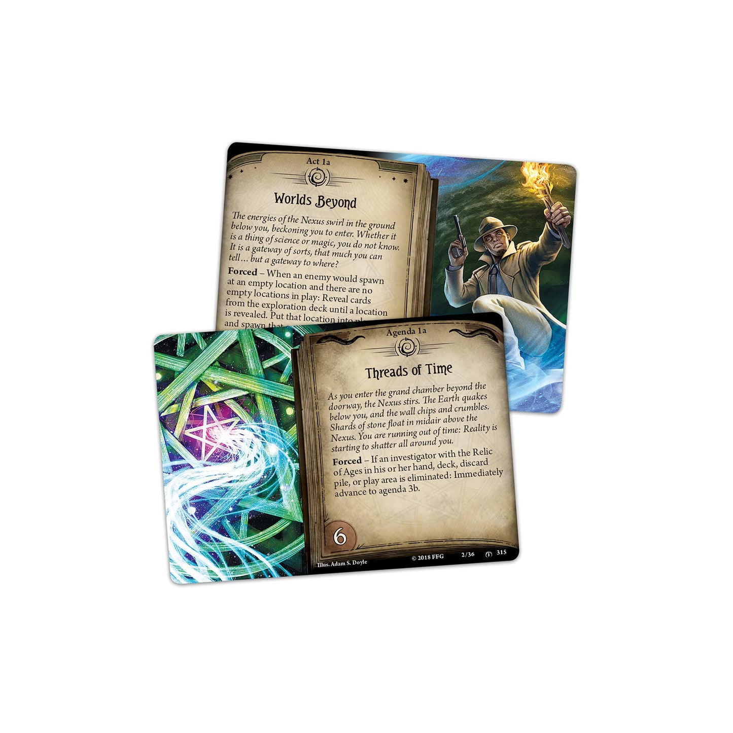 Fantasy Flight Games Arkham Horror Shattered Aeons Mythos Pack - Cooperative Card Game, Ages 14+, 1-4 Players, Cardboard, Multicoloured