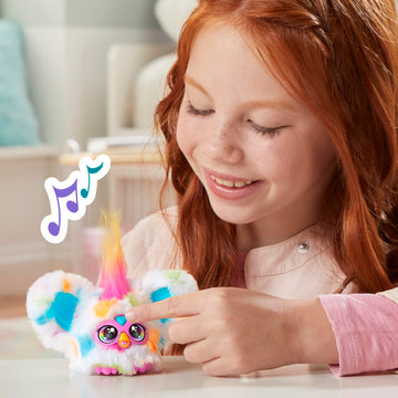Furby Furblets Loo-Lay Mini Friend, 45+ Sounds & Music, Speaks Only Furbish, Electronic Plush Toys For 6 Year Olds & Up, Multicolor
