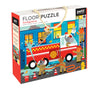 Petit Collage Floor Puzzle, Firefighters, 24-Pieces – Large Puzzle For Kids, Completed Firefighter Puzzle Measures 18” X 24” – Makes A Great Gift Idea For Ages 3+