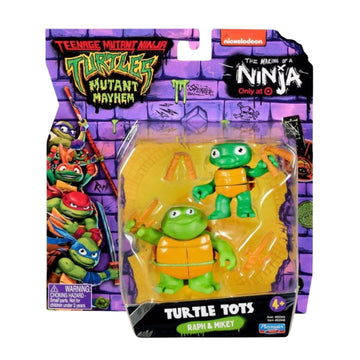 Ninja Turtles Mutant Mayhem Action Figures (Turtle Tots - Raph & Mikey)