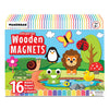 Wondrbox Wooden Magnets Kit | Art And Craft Kit For Boys And Girls 612 | Make 16 Fridge Magnets | Coloring & Painting Kit | Toy