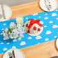 Oudain Cartoon Story Table Runner 13 x 72 Inch Blue Sky White Cloud Tablecloth Party Supplies Table Decor for Baby Shower Boy Gi