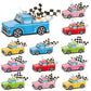 24 Pcs Classic Car Party Food Boxes Race Car Birthday Party Supplies Kids Trucks Food Box Tray With Snack And Waxed Paper Food Liners Table Centerpiece For Boys Girls Car Party Favors Decorations