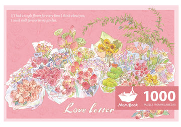 Momibook Puzzles For Adults 1000 Piece Jigsaw Puzzles Of All Flowers Come To You, Painting Image Difficult Challenging Hard Impo