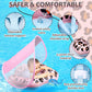 Yasinkidz Baby Pool Float, Leopard Toddler Pool Float Baby Float With Canopy, Infant Pool Floats For Kids 6-36 Months Leopard+(1