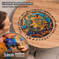 Wolf Enchantment - 500 Piece Wooden Puzzles for mature-themeds - 18 x 17.7 in - Extra-Thick 5 mm Wood Puzzle  Hand-Shaped Pieces  Round XL Mosaic Design - enhanced Gift for Puzzle Lovers by LEOGOR