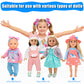 10 Sets Baby Doll Clothes And Accessories Fit For 14-16 Inch Baby Dolls,43 Cm New Born Baby Dolls,15 Inch Dolls,18 Inch Dolls (Doll Is Not Included)