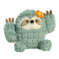 Aurora® Cactus Sloth™ Stuffed Animal - 7.5" Green Polyester Cuddly Toy - Whimsical Design