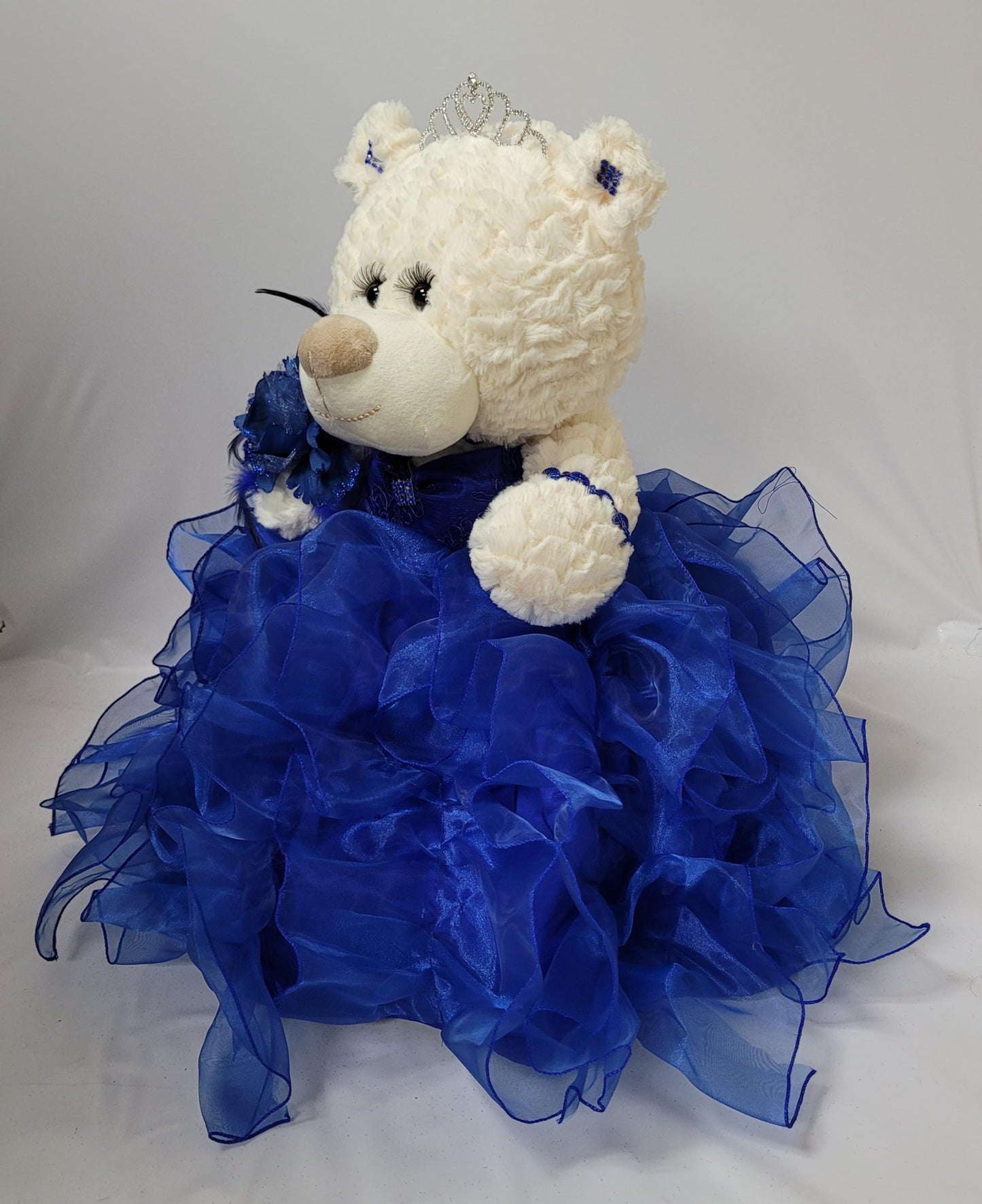 Kinnex Collections Since 1997 20'' Quince Anos Quinceanera Last Doll Teddy Bear With Dress (Centerpiece) ~ Arc16831-15R (Royal B