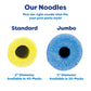 In The Swim 20-Pack, 3-Inch Diameter Jumbo Pool Noodles - Soft Large Foam Noodles For Extra Buoyancy - Floating Training Device,