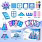 Soyee Diamond Magnetic Building Blocks - Frozen Princess Toys, 2.75" Size, Blue/Pink/Purple, Ideal for 3-8 Year Old Kids, Model SY-58