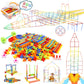 Ggiibro Straw Constructor Toys Stem Building Toys 800Pcs Toys For 3+ Year Interlocking Plastic Toys Engineering Toys Thin Tube B