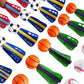 Dondor Enterprises Mini Foam Sports Ball Rocket Launcher Party Favors, Basketball, Baseball, Soccer, Football Foam Rocket Party