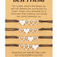Your Always Charm 2/3/4/5 Pcs Best Friend Bracelets Friend Gifts Friendship Bracelets Matching Heart Bracelets Set with Card for