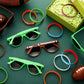 Soulchen 48 Pcs Sport Gifts Bulk Men Sunglasses and Silicone Bracelet Sport Team Gift for Party Decor Goodie Bag Fillers (Footba