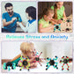 100 Pcs Funny Sensory Fidget Toy Bulk Transformable Chain Robot Finger Toys Fidget Spinners Stress Relief Fingertip Gyro Deformable Mechanical Spiral Twister Spinner Toy for mature-themed Kids ADHD (Glow)