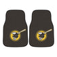 FANMATS 22336 San Diego Padres Front 2-Piece Team Logo Carpet Car Mat Set, Front Row Automotive Floor Mats, Non-Slip Backing, Te