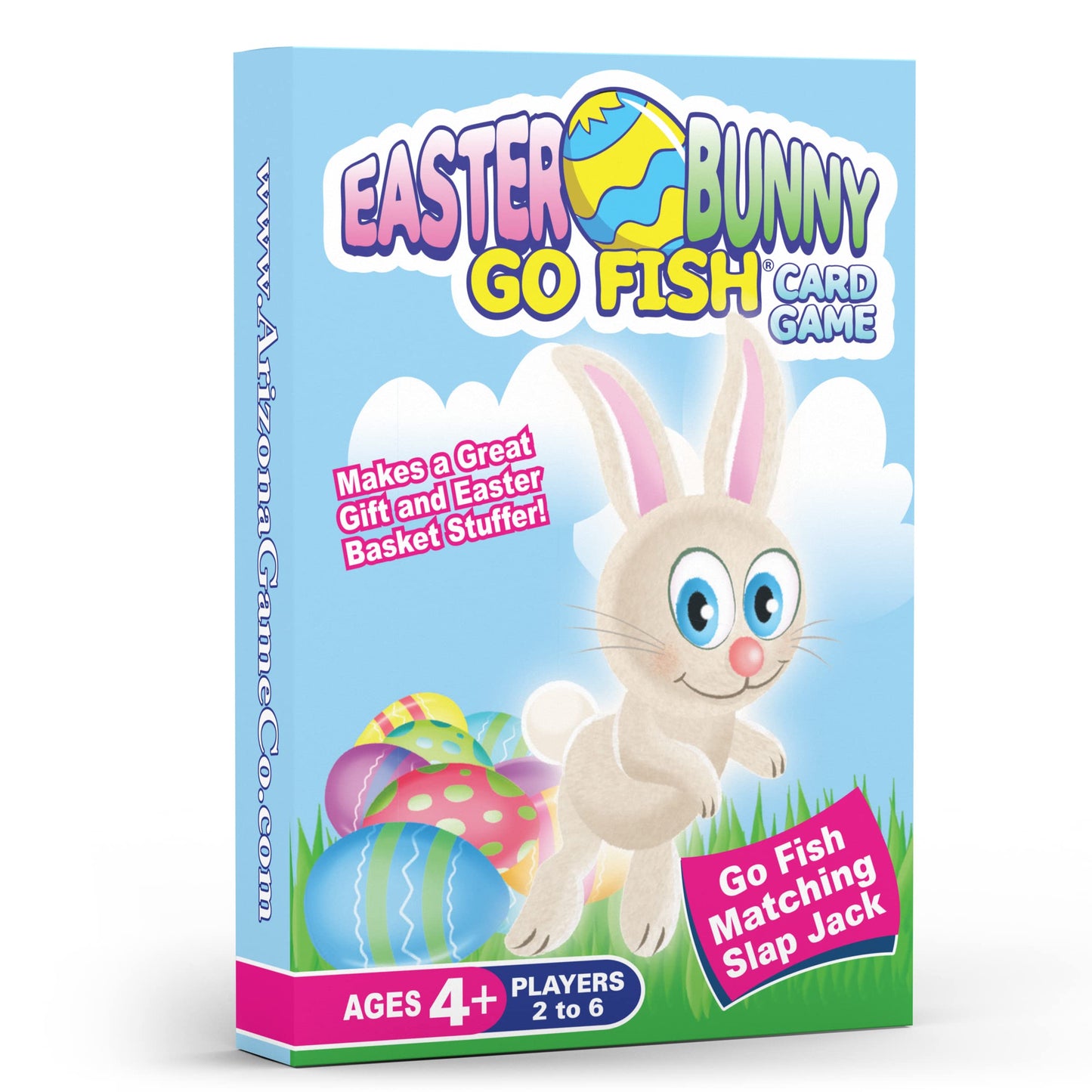 Arizona GameCo Go Fish Card Game - Fun for Kids Ages 4-9, Includes Slap Jack & Old Maid, Perfect Easter Gift or Basket Stuffer