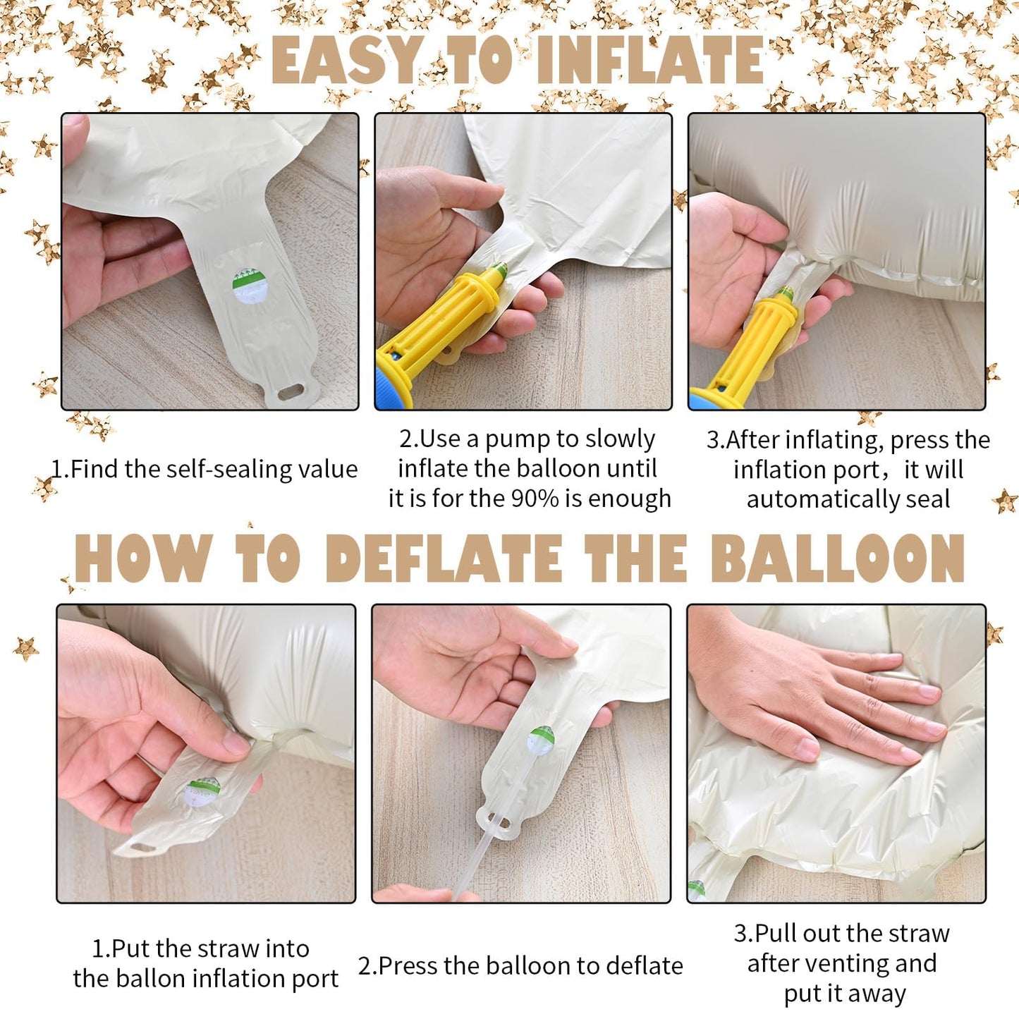 Wpensky 40 Inch Cream White Number 16 Balloon, Large Foil Helium Birthday Decoration for 16th Anniversary Party Supplies