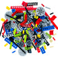 Tacyillu 202 Pcs Building Blocks Parts Gear Chain Wheels Connectors Axle, Liftarm, Pins Accessories Brick Sets Toys Tight Fit Wi